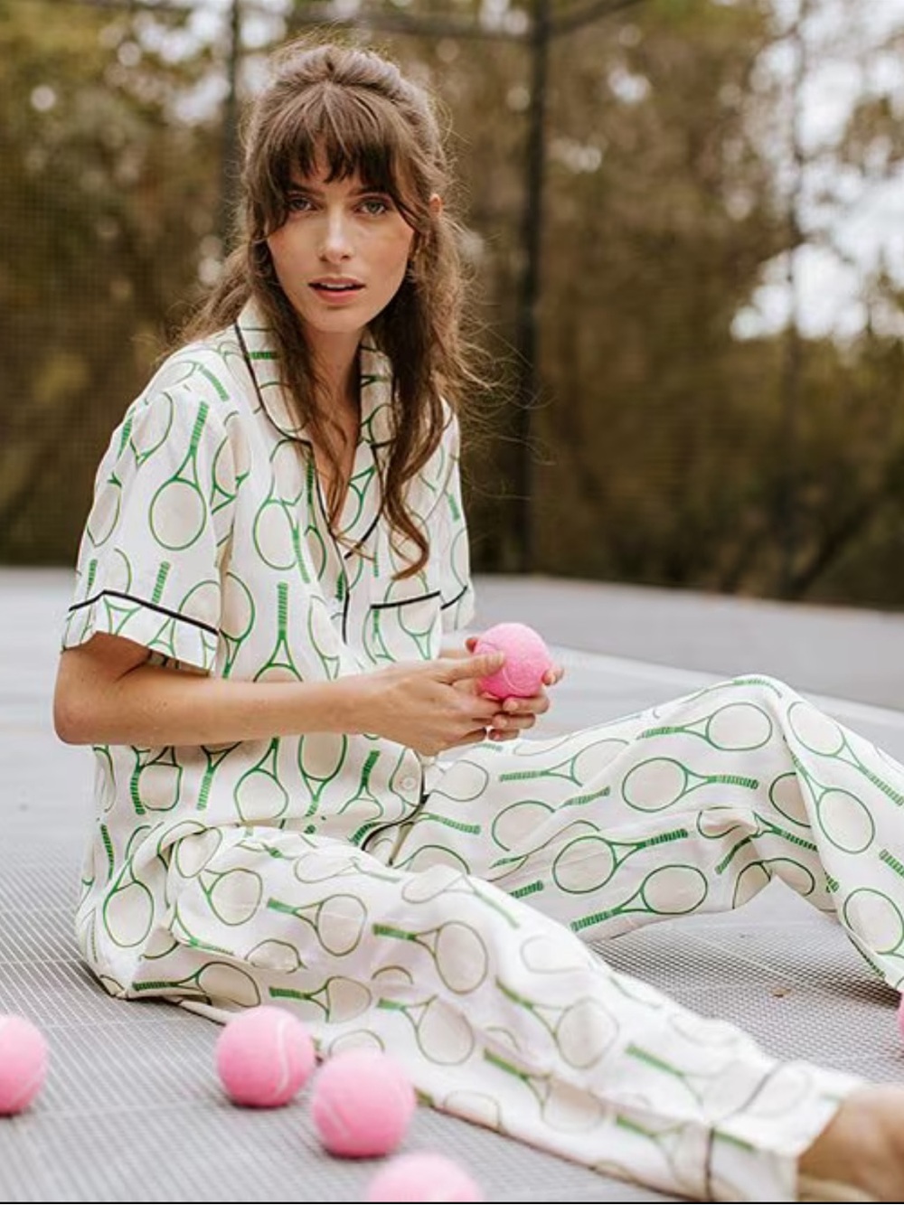 Katie Kime Pajama Pants Set Tennis Time 2XL XL - Picture 13 of 13